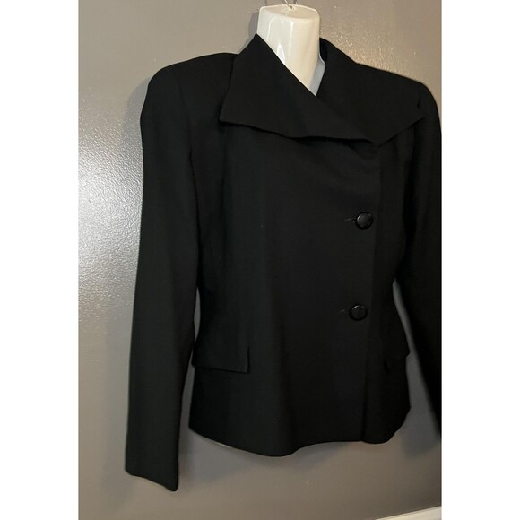 Ann Taylor Blazer Womens 6 Wool Formal Career Jacket Made in USA Classic Pockets - Picture 2 of 6